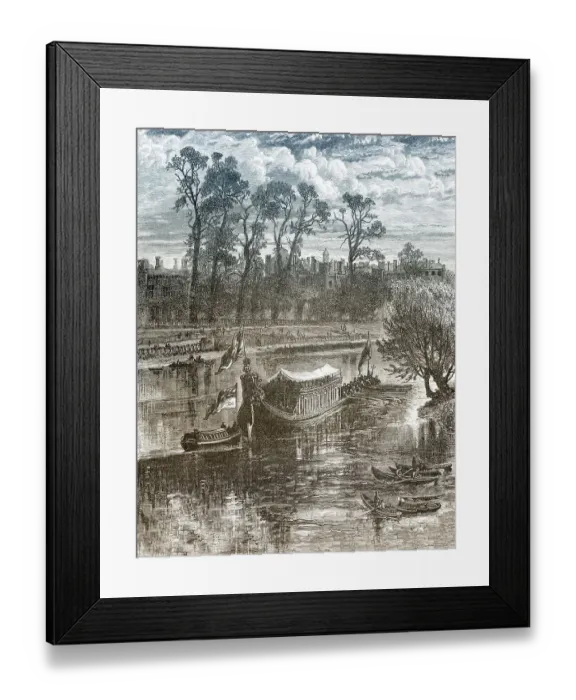 Framed Print : Historic drawing, royal cruise Framed Print : Historic drawing, royal cruise