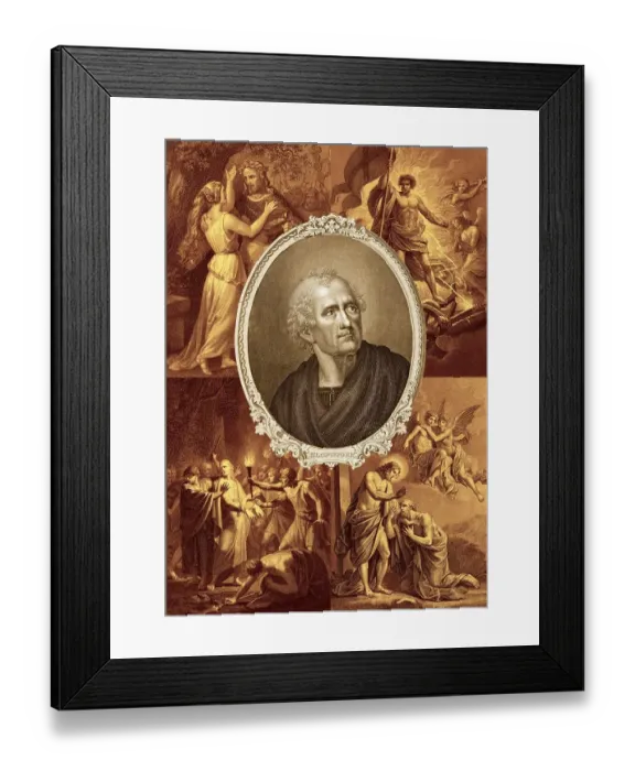 Framed Print : Portrait of Friedrich Gottlieb Klopstock Framed Print : Portrait of Friedrich Gottlieb Klopstock