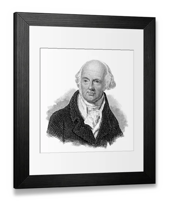 Framed Print : Portrait of David Hume, 1711 - 1776