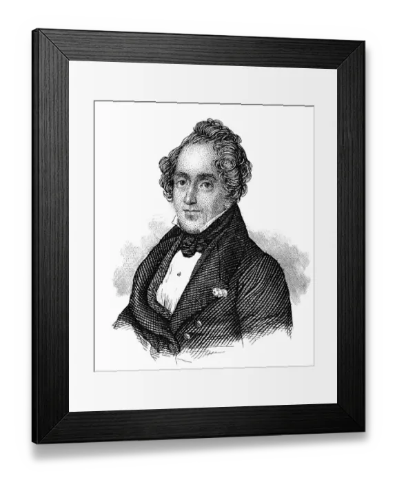 Framed Print : Portrait of Giacomo Meyerbeer, born Jacob Liebmann Beer Framed Print : Portrait of Giacomo Meyerbeer, born Jacob Liebmann Beer