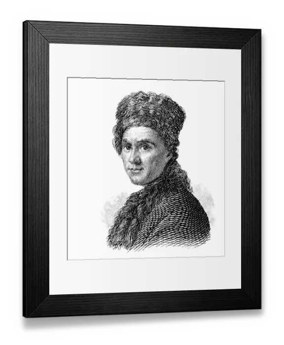Framed Print : Portrait of Jean-Jacques Rousseau