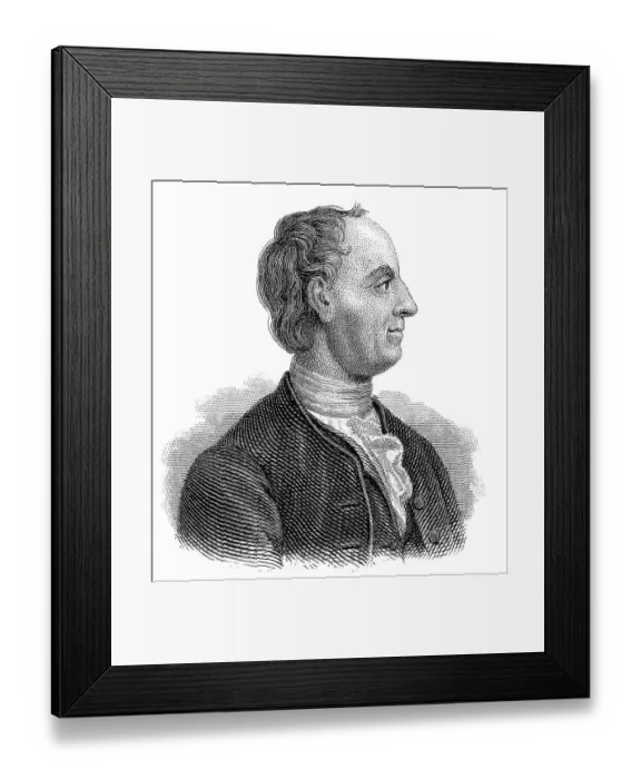 Framed Print : Portrait of Leonhard Euler, 1707 - 1783