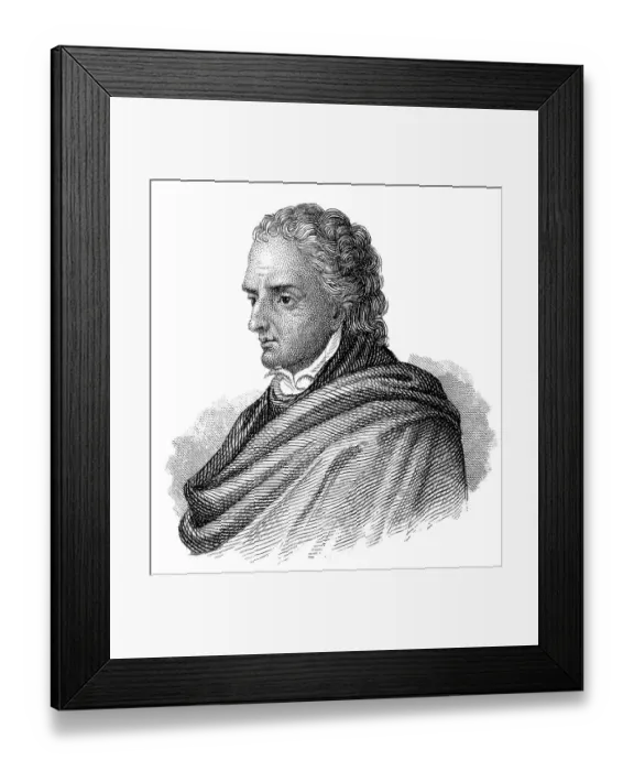 Framed Print : Portrait of Vittorio Alfieri, 1749 - 1803