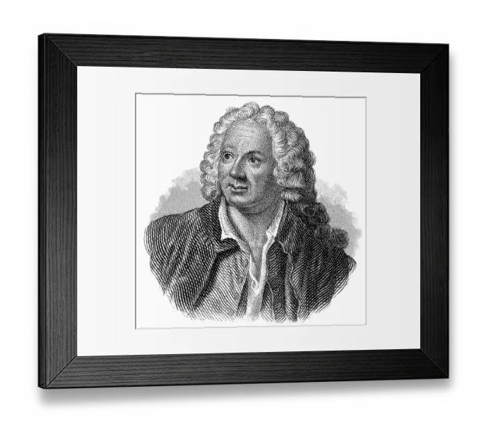 Framed Print : Portrait of Jean-Baptiste Rousseau