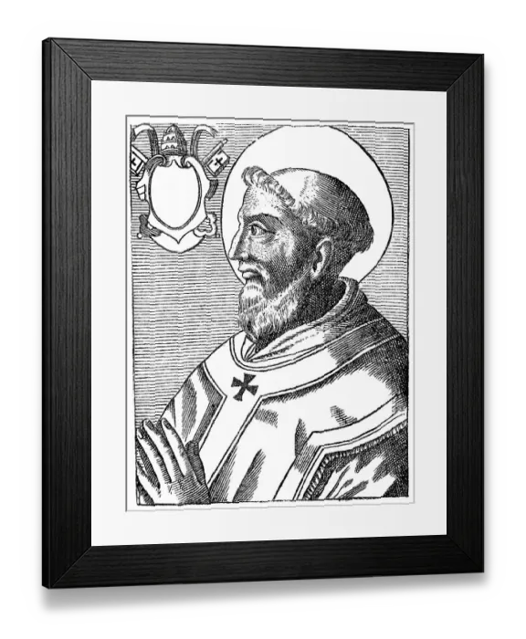 Framed Print : Pope Telesphorus, Bishop of Rome