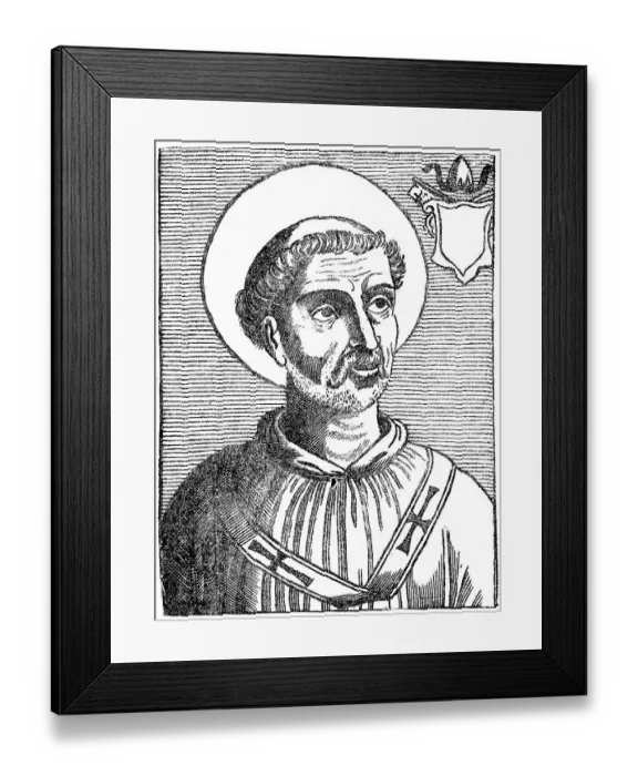 Framed Print : Pope Eutychian or Eutychianus, historical illustration