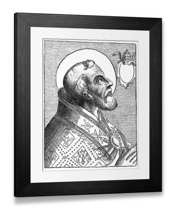 Framed Print : Pope Eusebius, historical illustration