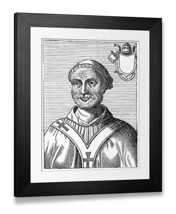 Framed Print : Pope Anastasius I, historical illustration