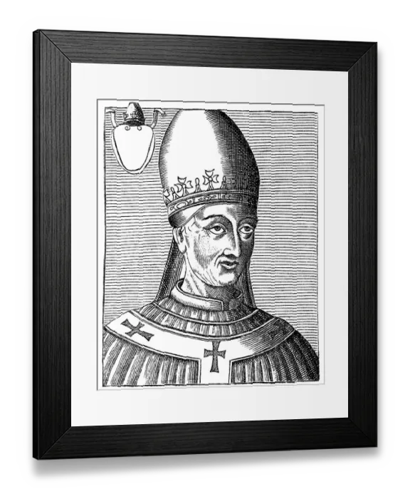 Framed Print : Pope Vigilius, historical illustration Framed Print : Pope Vigilius, historical illustration