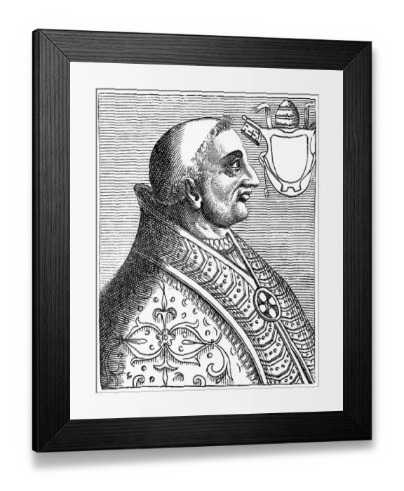 Framed Print : Pope Severinus, historical illustration