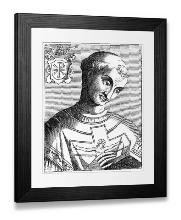 Framed Print : Pope Adeodatus II, or Deodatus II