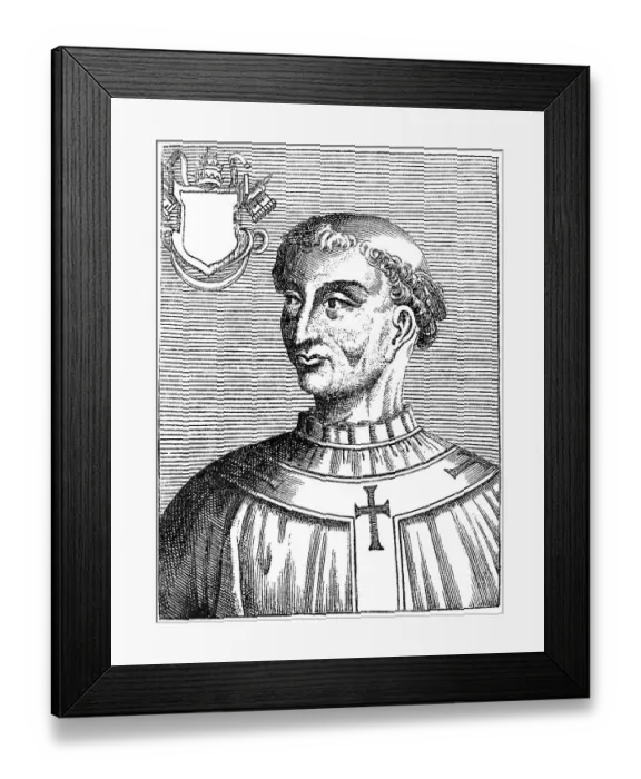 Framed Print : Pope Zachary, born Zacharias son of Polichronius