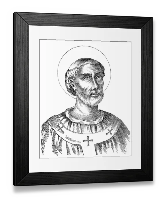 Framed Print : Pope Leo VII, Pope from 936 to 939 Framed Print : Pope Leo VII, Pope from 936 to 939