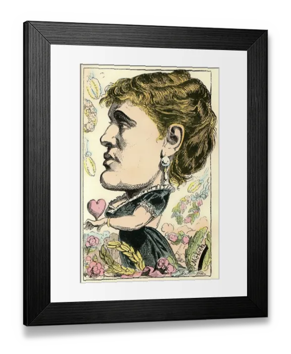 Framed Print : Marie-Gabrielle Krauss, an Austrian-born French operatic soprano