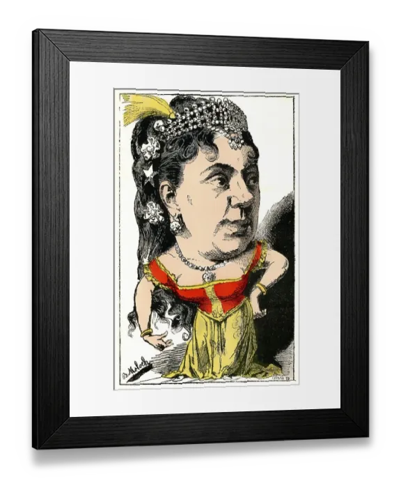 Framed Print : Theresa or Emma Valladon, a French singer Framed Print : Theresa or Emma Valladon, a French singer