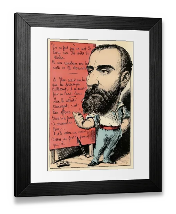 Framed Print : The radical revolutionary, personified as Antoine Jacques Radical Framed Print : The radical revolutionary, personified as Antoine Jacques Radical
