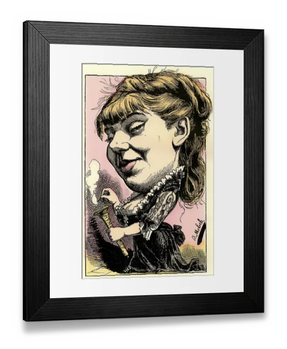Framed Print : Sophie Alexandrine Croizette, Russian-French actress