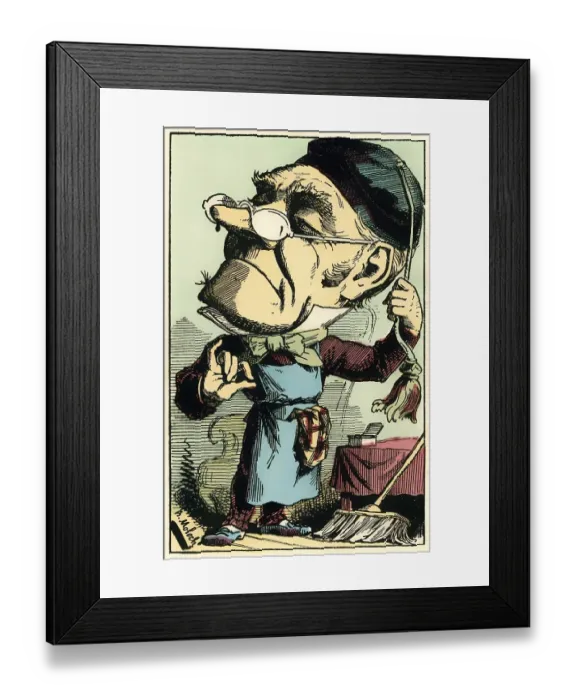 Framed Print : A French concierge, personified as Augustin-Gabriel Delaporte
