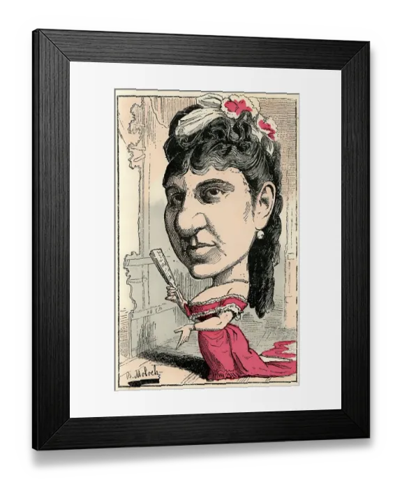 Framed Print : Roselia Rousseil, a French actress and playwright Framed Print : Roselia Rousseil, a French actress and playwright