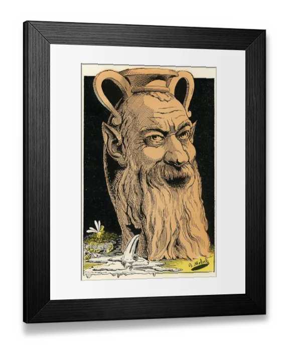 Framed Print : Jean-Baptiste Alphonse Karr, a French critic