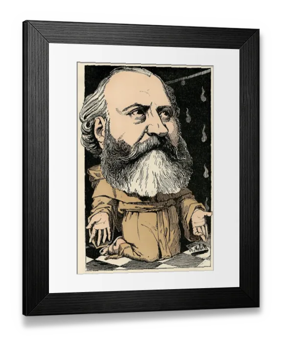 Framed Print : Charles-Francois Gounod, a French composer Framed Print : Charles-Francois Gounod, a French composer