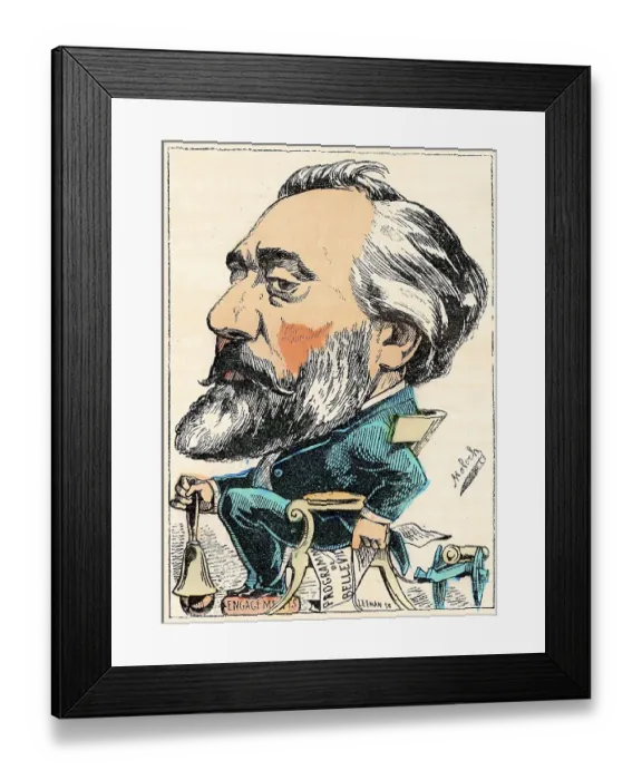 Framed Print : Leon Gambetta, aFrench statesman of the Third Republic