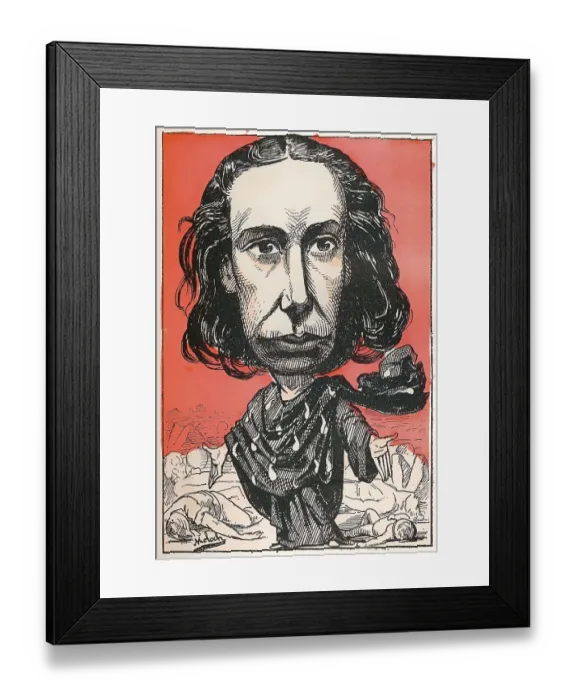 Framed Print : Louise Michel, French anarchist and school teacher