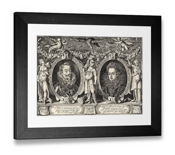 Framed Print : Emperor Matthias von Habsburg and Empress Anna