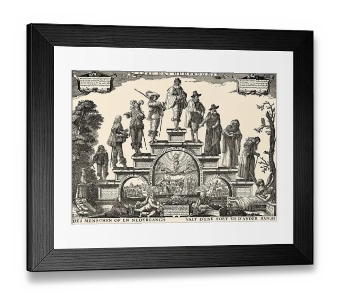 Framed Print : Human life as a staircase from birth to death Framed Print : Human life as a staircase from birth to death