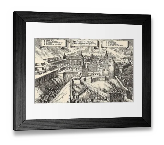 Framed Print : Schloss Heidelberg Castle, 17th century Framed Print : Schloss Heidelberg Castle, 17th century