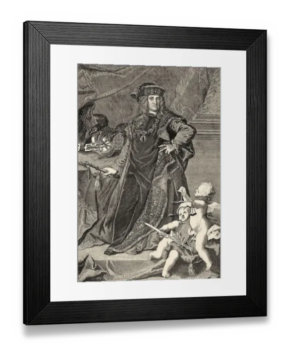 Framed Print : Franz Joseph Wenzel Balthasar Johann Anton Ignaz