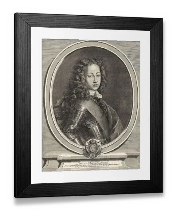 Framed Print : Louis XV, 1710-1774, King of France and Navarre