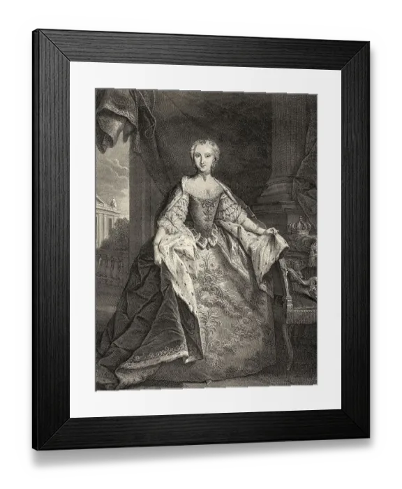 Framed Print : Maria Josepha of Saxony, Dauphine of France Framed Print : Maria Josepha of Saxony, Dauphine of France
