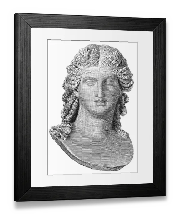 Framed Print : The god Dionysus, historical illustration Framed Print : The god Dionysus, historical illustration