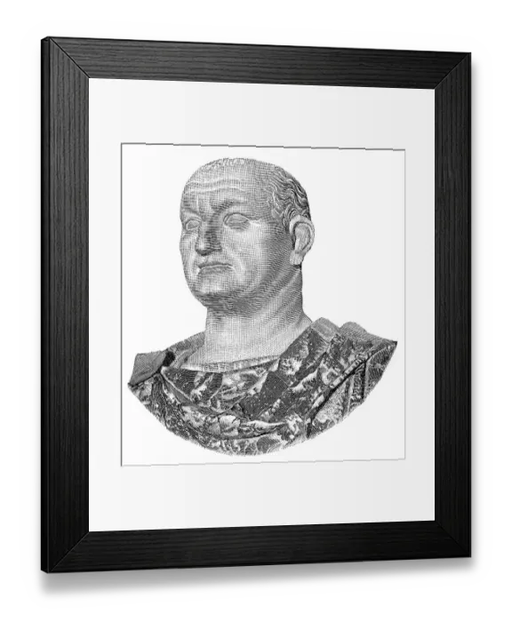 Framed Print : Vespasian, or Titus Flavius ​​Vespasianus