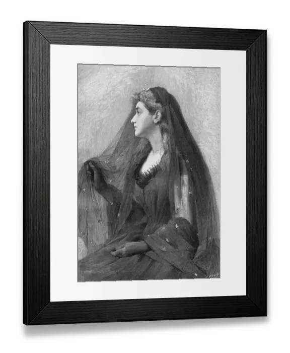 Framed Print : The Night, allegory, ca. 1895, after Renard