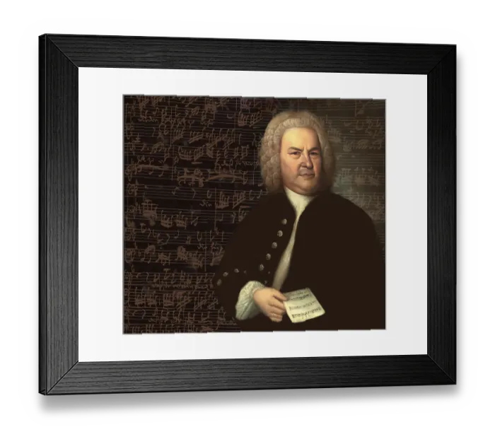 Framed Print : Johann Sebastian Bach, 1685, 1750