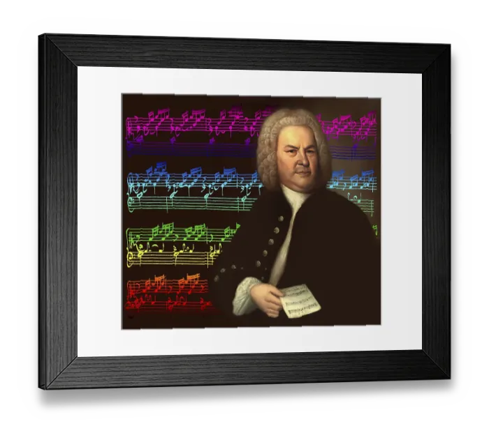 Framed Print : Johann Sebastian Bach, 1685, 1750