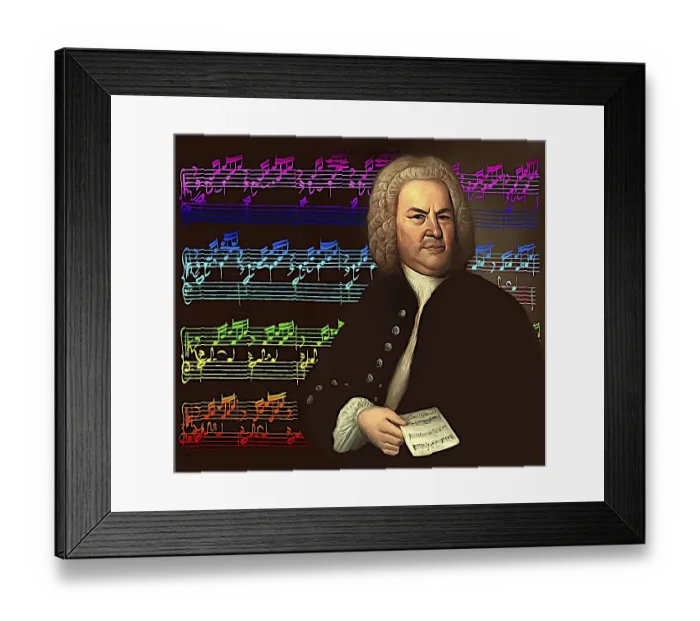 Framed Print : Johann Sebastian Bach, 1685, 1750