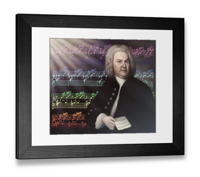 Framed Print : Johann Sebastian Bach, 1685, 1750 Framed Print : Johann Sebastian Bach, 1685, 1750