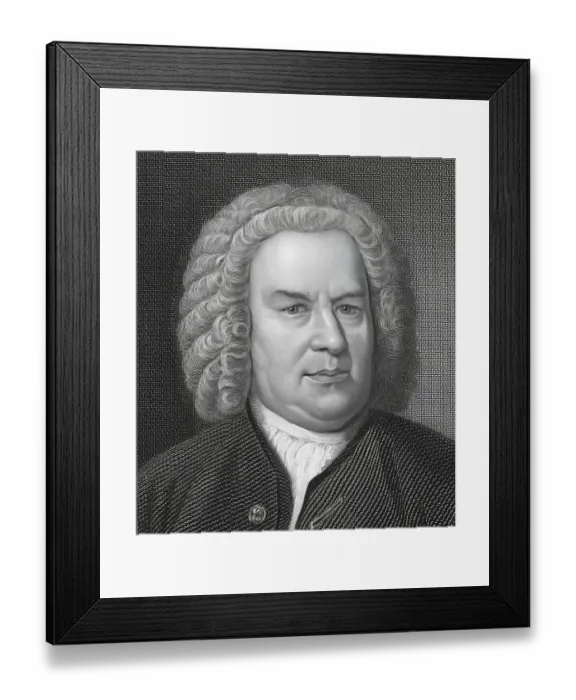 Framed Print : Johann Sebastian Bach, 1685, 1750 Framed Print : Johann Sebastian Bach, 1685, 1750