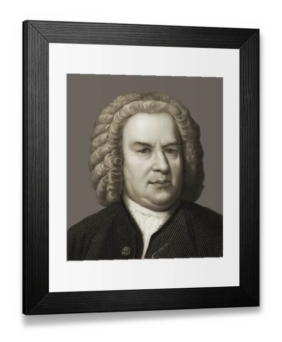 Framed Print : Johann Sebastian Bach, 1685, 1750