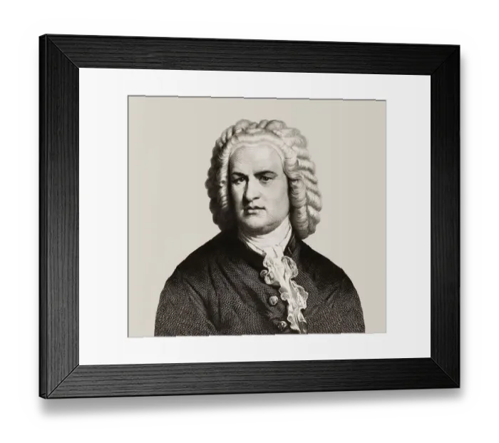 Framed Print : Johann Sebastian Bach, 1685, 1750 Framed Print : Johann Sebastian Bach, 1685, 1750