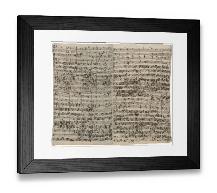 Framed Print : Johann Sebastian Bach's autograph of the Christmas Oratorio Framed Print : Johann Sebastian Bach's autograph of the Christmas Oratorio