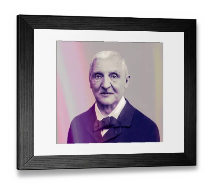 Framed Print : Portrait of Josef Anton Bruckner