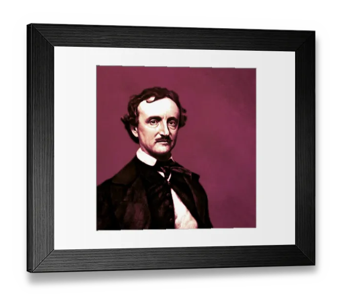 Framed Print : Portrait of Edgar Allan Poe, 1809 - 1849 Framed Print : Portrait of Edgar Allan Poe, 1809 - 1849