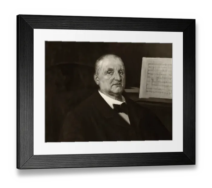 Framed Print : Portrait of Josef Anton Bruckner Framed Print : Portrait of Josef Anton Bruckner