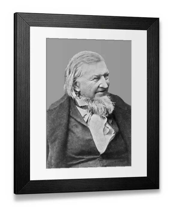 Framed Print : August Heinrich Hoffmann, Hoffmann von Fallersleben