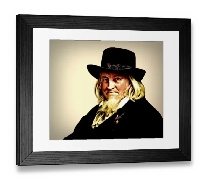 Framed Print : August Heinrich Hoffmann, Hoffmann von Fallersleben