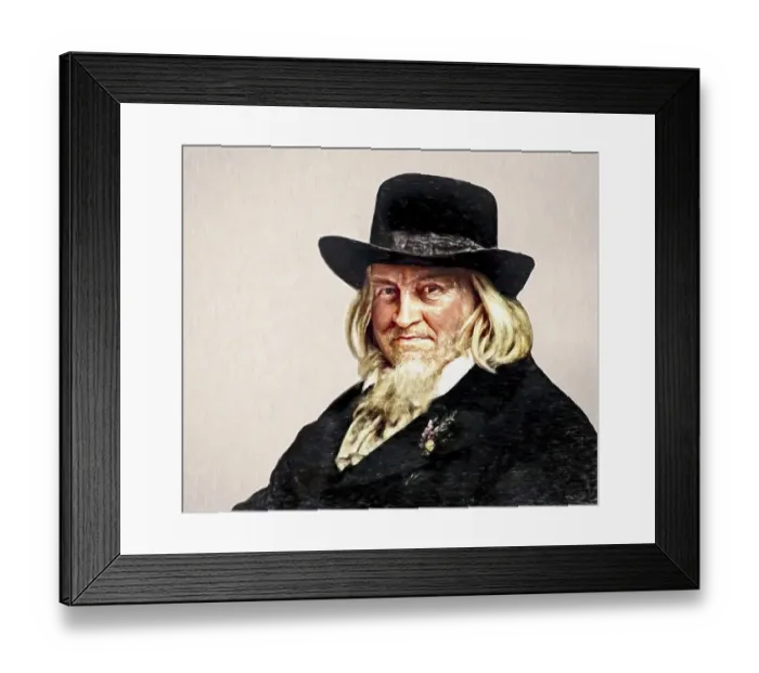 Framed Print : August Heinrich Hoffmann, Hoffmann von Fallersleben Framed Print : August Heinrich Hoffmann, Hoffmann von Fallersleben